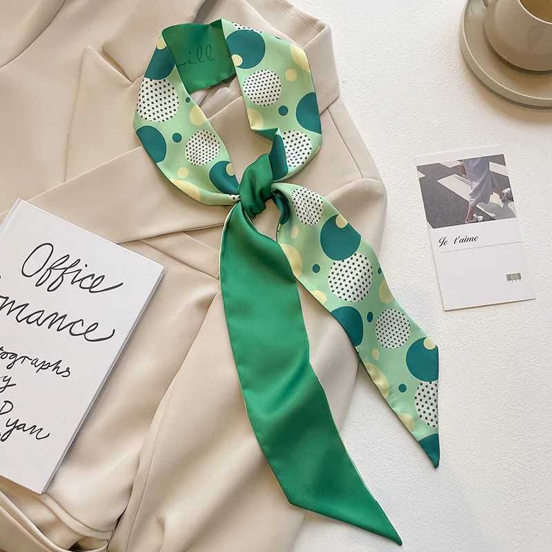 Luxury Narrow Short Twill Silk Scarf For Woman Long Ribbon Binding Bag Silk Ribbon Hair Belt Hot Selling Small Scarf Kerchief Z260330