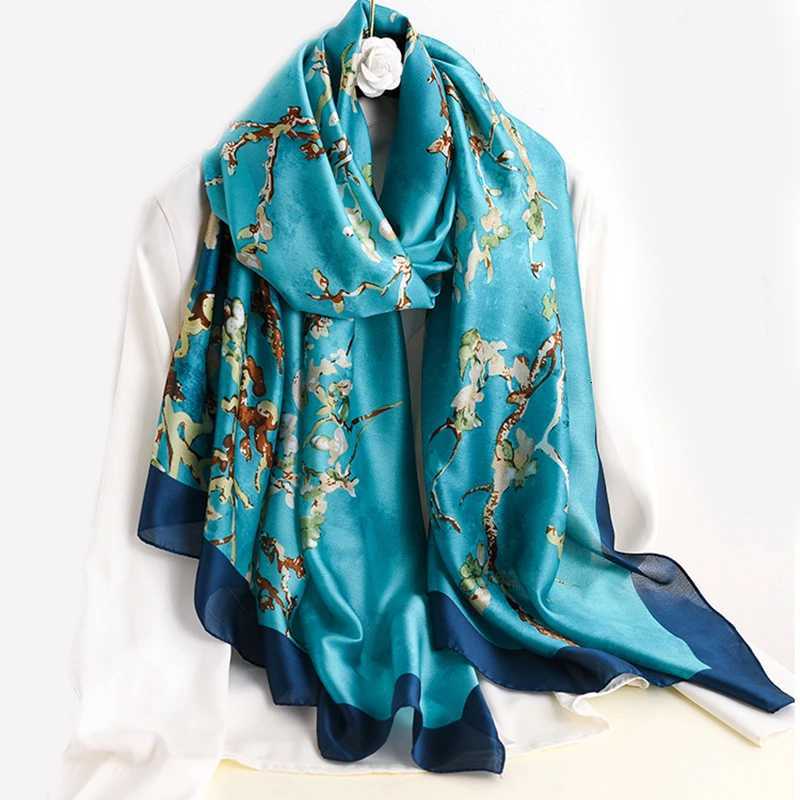 Spring Scarf Wens Luxury Design Polter Material Smooth Scarf Soft Shawl Beach Scarf X260328