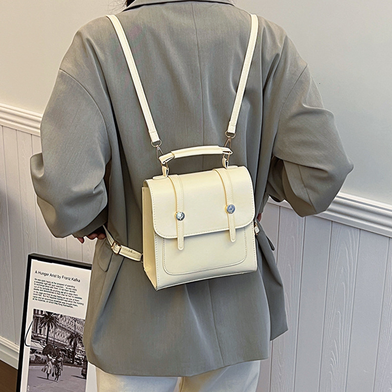 Free Shipping High ValueLarge-capacity, fashionable, college-style, simple elegant 2025 autumn new trendy casual women's shoulder and backpack