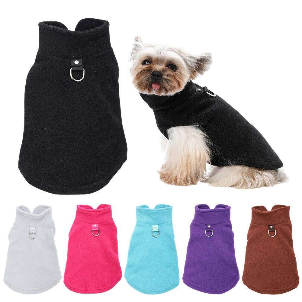 Cute Pet Clothes For Small Dogs Cat Autumn Winter Dog Warm Jacket French Bulldog Overalls Cozy Fleece Clothing Pug Chihuahua