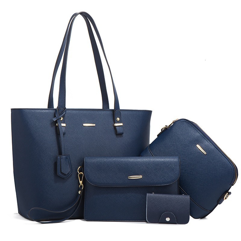 TB BHULAMTE Designer Luxury New Trendy Women's Bag, Vintage Socialite Shoulder Handbag, Large Capacity, Fashionable Crossbody Four-piece Set With