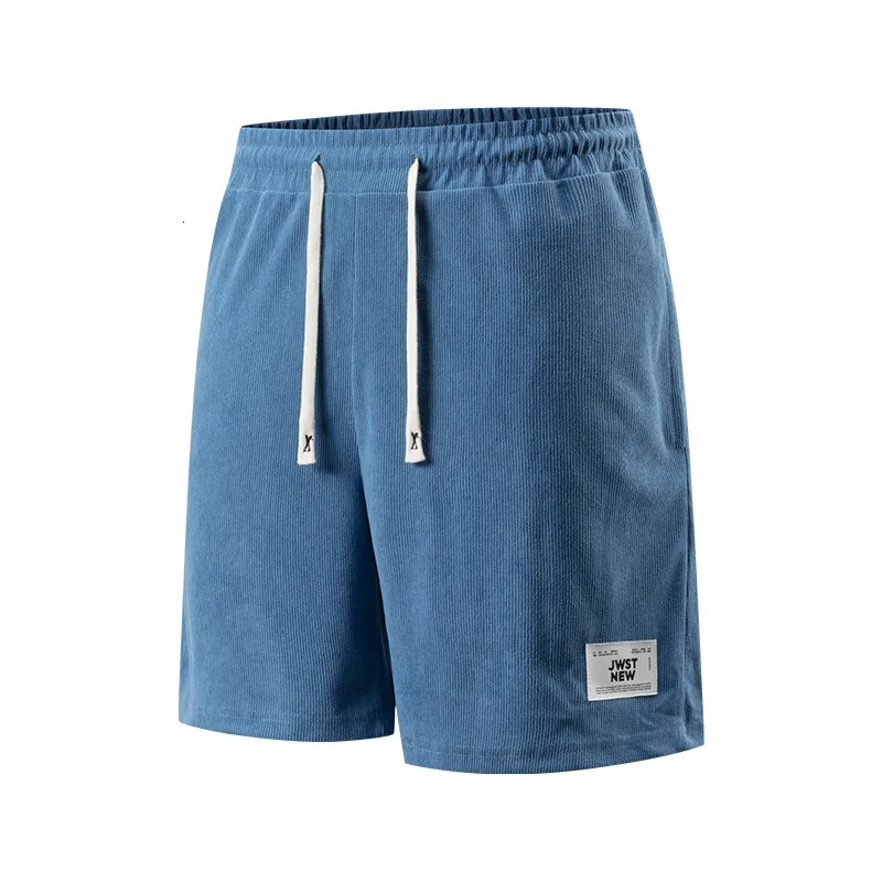 Summer Shorts Fashion Corduroy Shorts Men Casual Stretch Letters Decorative Pant Breathable Beach Vacation Shorts Pants XS-3XL 260330