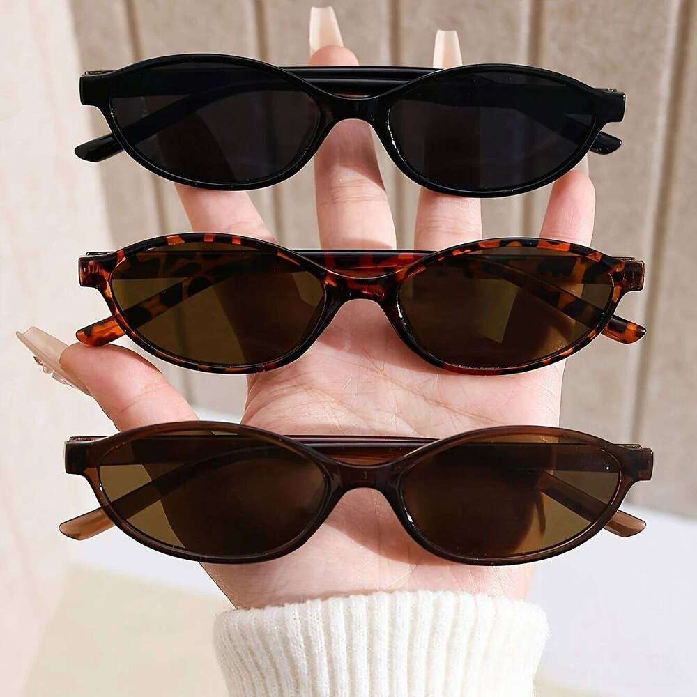 Sunglasses Women Leopard Brown Sunglasses Fashion Brand Small Frame Sun Glasses Ladies Punk Oval Eyewear Shade Oculus De Sol Visionice