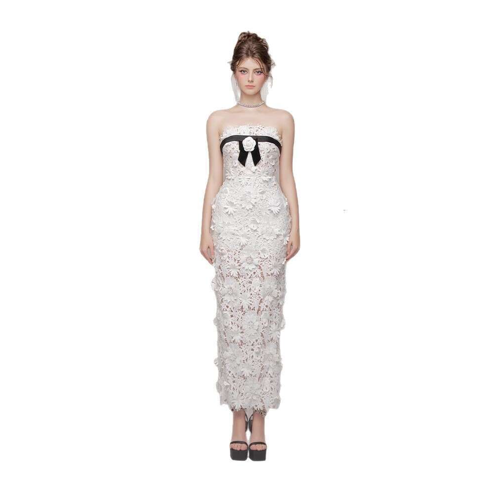 Women's Clothing 2026 Summer New Camellia Fresh Strapless Slim-Fit Dress 2059 Qipao Hanfu Silk