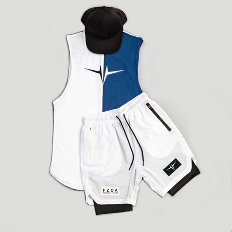 Sports vest and shorts set, basketball training wear, breathable and quick-drying