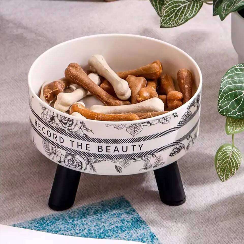 Stainless Steel Elevated Pet - Cat Dog Food Water Dishes, Raised Feeding Bowls for Pets 26W0330