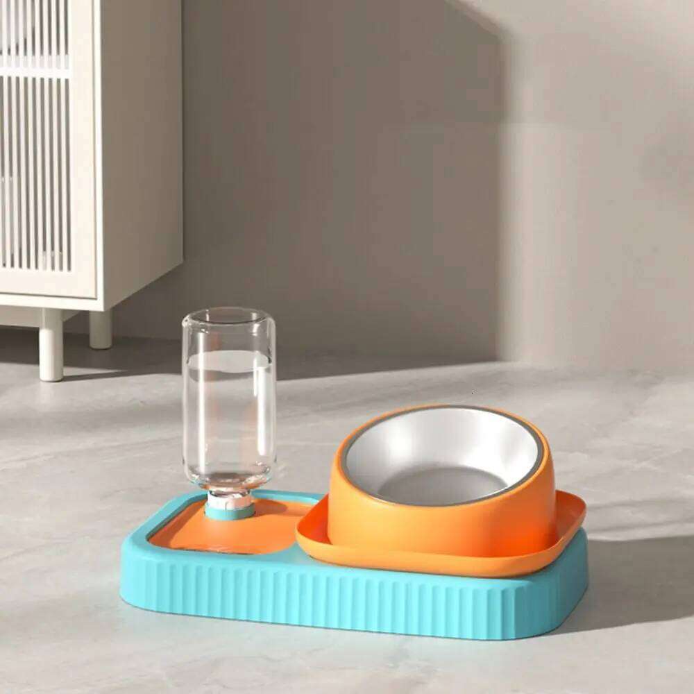 Stainless Steel Bowl Anti-Ant Anti-overturning Cat Feeder Multi-use Non-Slip Feeding Basin Pet Food Water 26W0330