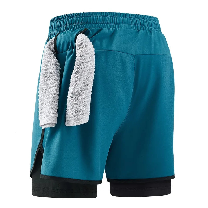 Men Running Shorts Gym Sports 2 in 1 Camo Quick Dry Workout Training Gym Fitness Jogging Short Sweatpants Summer Men Sportswear 260330