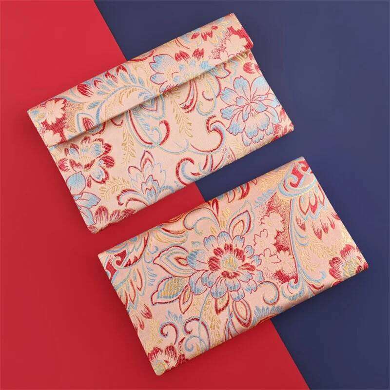 Chinese Embroidery Stobag Pcs Chinese Silk Cotton Bag Button Red Envelopes Embroidery For Gift Jewelry Package Storage Pocket Reusable Pouches