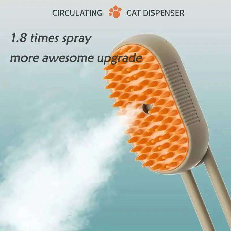 1~2pcs Steam Cat Pet 3-in-1 Massage Dog Steamy Brush Spray Beauty Tangled and Loose Hair Removal Cats Grooming Comb Dogs