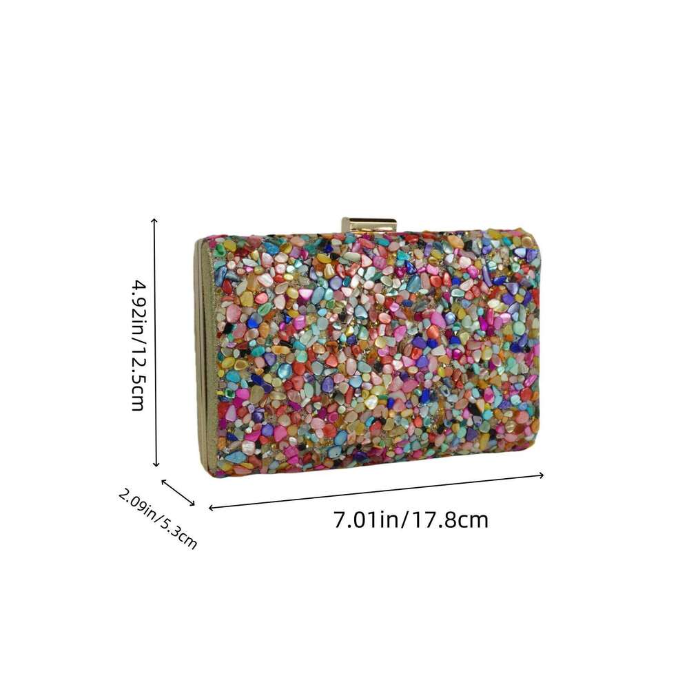 Chinese Embroidery A Beautiful Noble Banquet Bag With Colorful Stones Suitable For Ladies Parties Gatherings And Weddings Clutch Bags