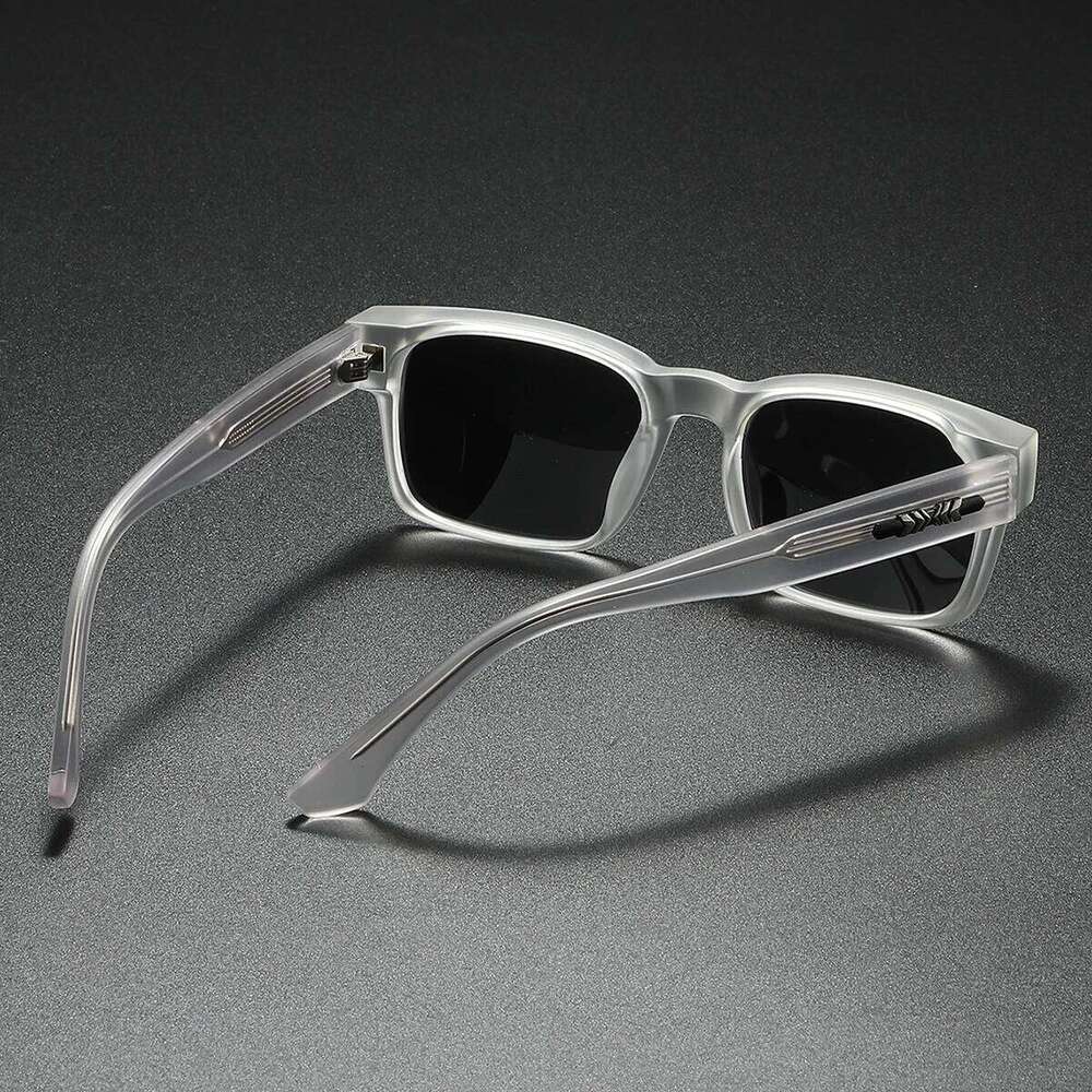 Quality Square Polarized Sunglasses Men Metal Core UV400 Unisex Sun Glasses Travel Hiking Beach Fishing Eyewear 26Y0330