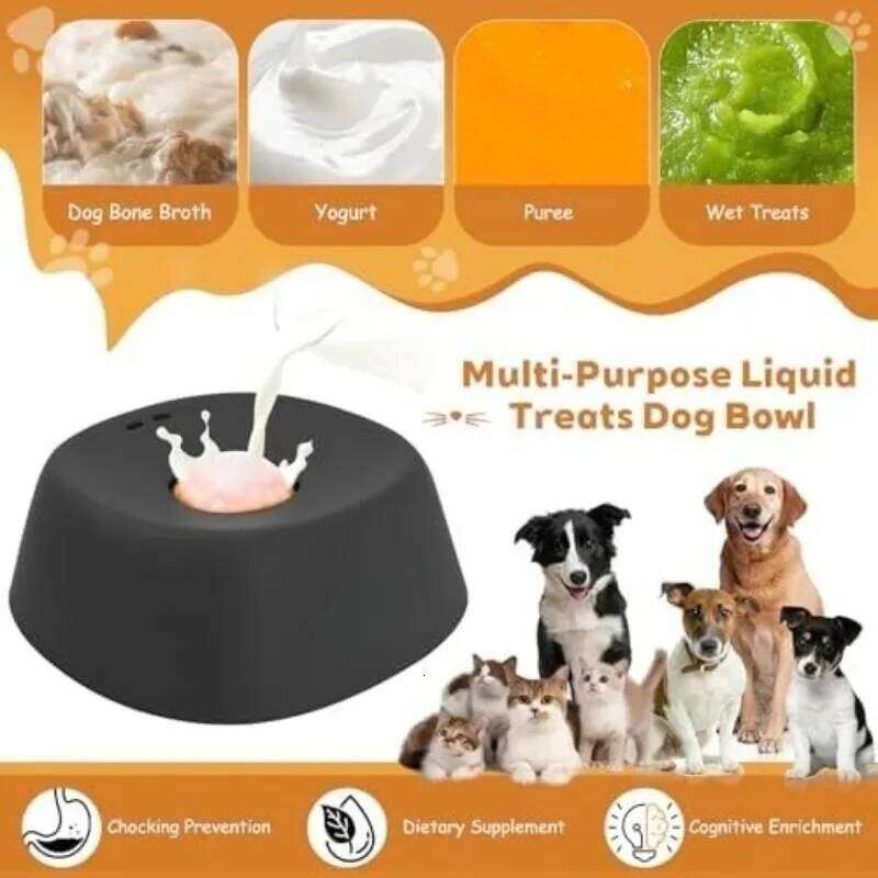 Anti-Choking Slow Feeder Dog Bowl Non-Slip 3/4 Cup - Lick Toy for Liquid Treats Bone Broth Yogurt 26W0330