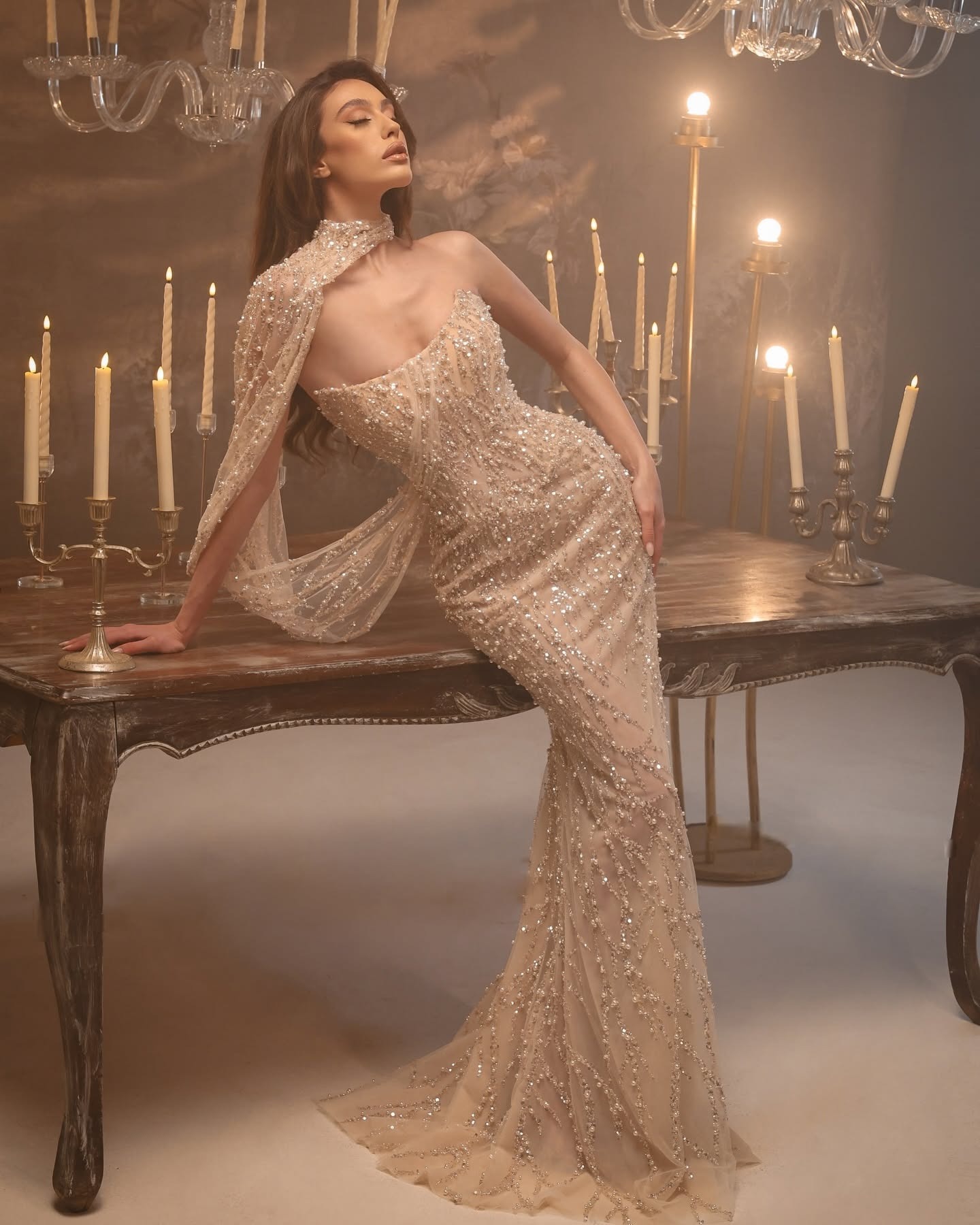 Exquisite Prom Dress Boat Neck Bridal Dresses Sexy Crystal Sequins Lace Evening Dress Floor Length Party Gown Size Customized vestido de novia