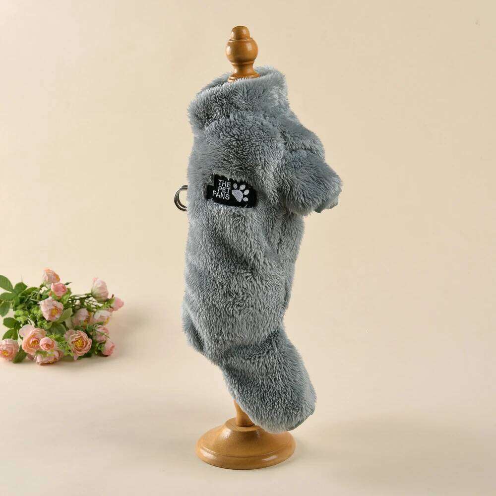 Winter Fleece Pet Jumpsuit For Small Medium Dogs Winproof Puppy Soft Warm Clothing with D-ring Chihuahua Yorkshire Pug Overalls