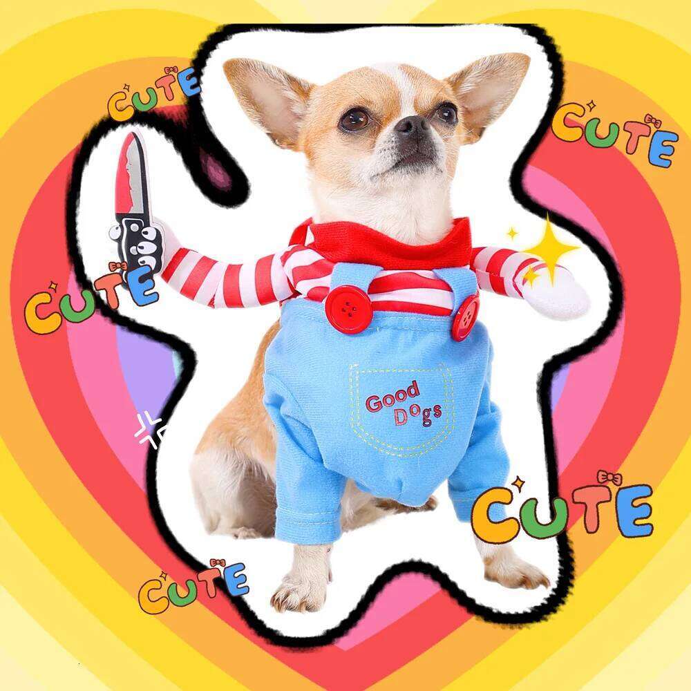 Cute Dog Cosplay For Small Medium Dogs Cats Winter Halloween Party Dress Up Puppy Costume Chihuahua Pet Jacket Outfits