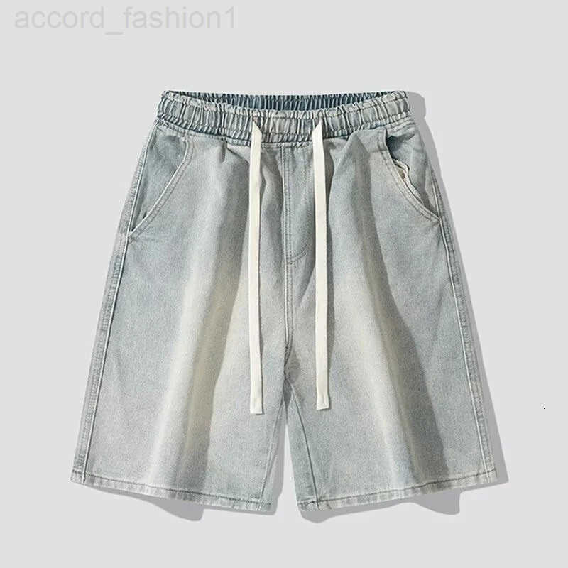 2025 Mens Summer Denim Shorts Casual Lightweight Five Inch Shorts Baggy Loose Fit Y2K Streetwear Vintage Straight Leg Fashion Je H260330