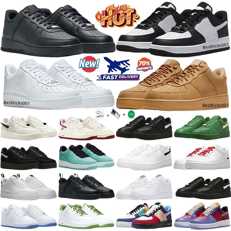 Designer Men Women Running Shoes Sports Skateboarding Ones Shoes White Black Outdoor Trainers Sneakers Top Quality Classic One af1s Casual Shoes Sneakers Size 36-45