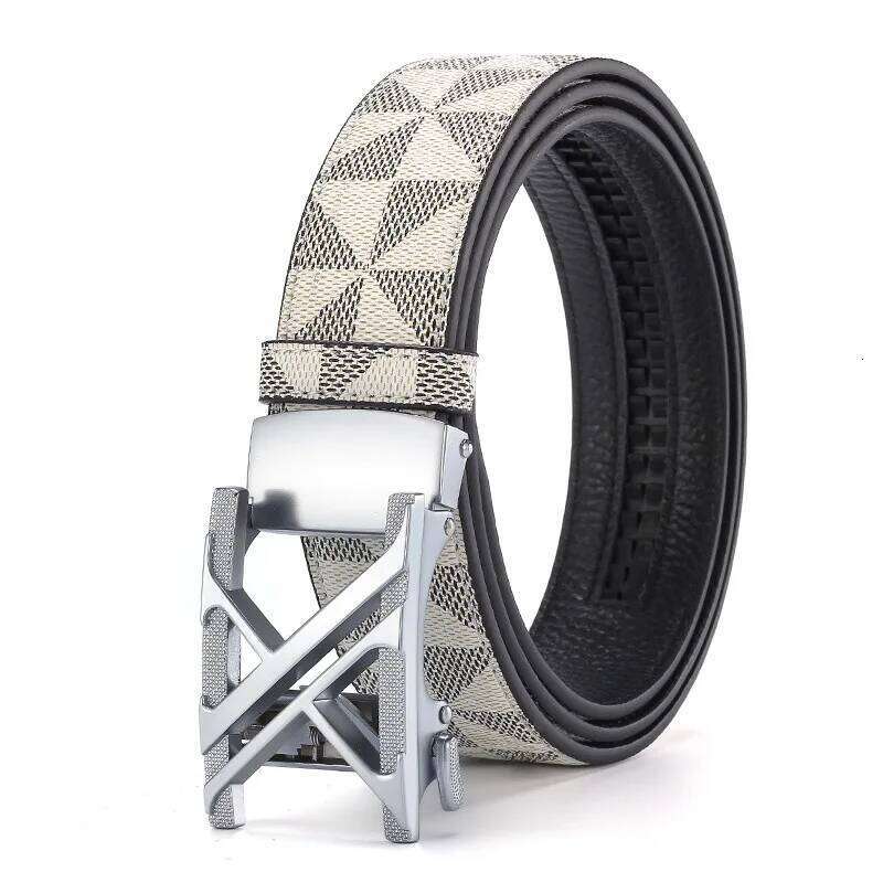 Cowhide And Leather Fashionable Casual Luxury Brand Jeans Belt, Multifunctional Design Men's Belt Chunjinqiuli