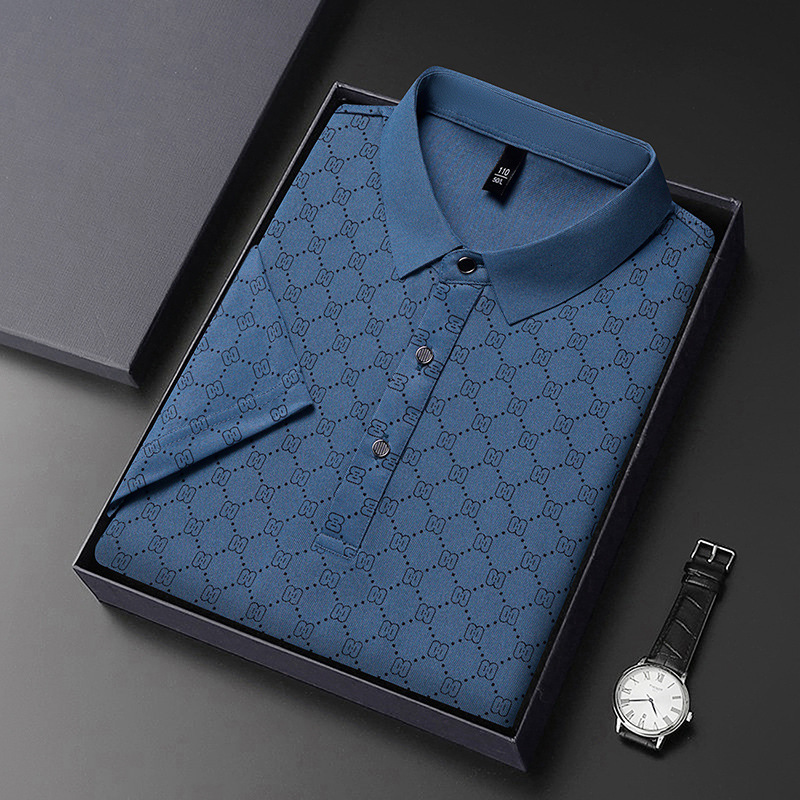 Luxury Brand Designer Clothes Trendy Men's Collared Shirt, Casual Fashion T-Shirt, New Summer Thin T-Shirt, Versatile Popular POLO Shirt, Short-S