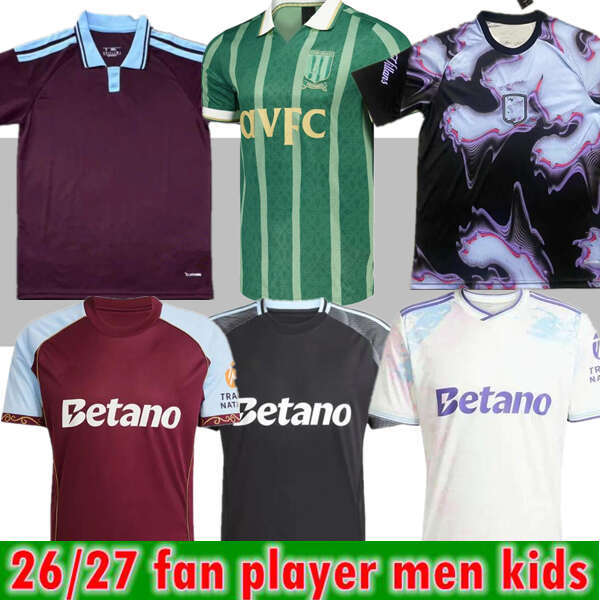 new 25 26 27 Home Aston Soccer Jersey 2025 2026 2027 villa Special Edition ROGERS McGINN WATKINS soccer shirt TIELEMANS ONANA M.ASENSIO kids kit football uniform