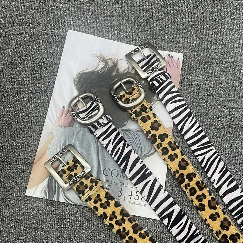 2025 New Luxury Brand Leopard Snake Zebra Pattern Belts for Women Men Cricle Pin Golden Buckle Y2k Belts for Dress Jeans Suits L260330