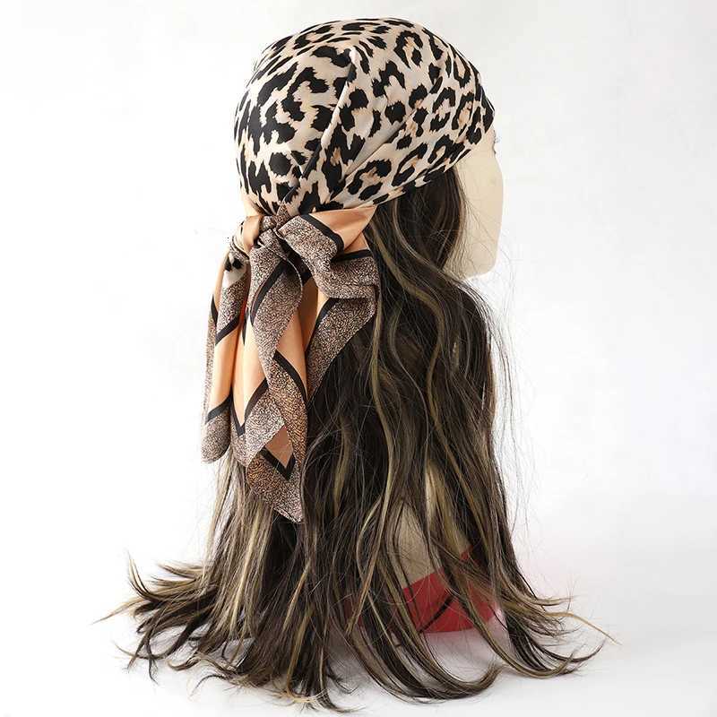 60Colors Luxury Scarf Women 7070Cm Silk Feel Square Hair Wrapping Foulard Satin Shawl Big Size Head Bandana Hijab Handkerchief Z260330