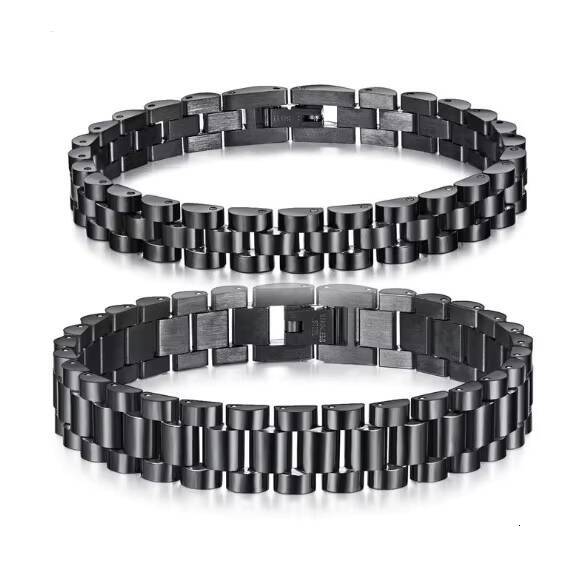 High Quality Stainless Steel Mens Fashion Watch Band Bracelet Rapper Jewelry Men Link Chain Bracelet Customized