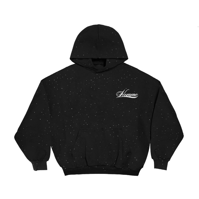 Spring and Autumn Hoodie with Starry Sky and Diamond Head Set Style Set with Trendy Ins Hoodie 260326