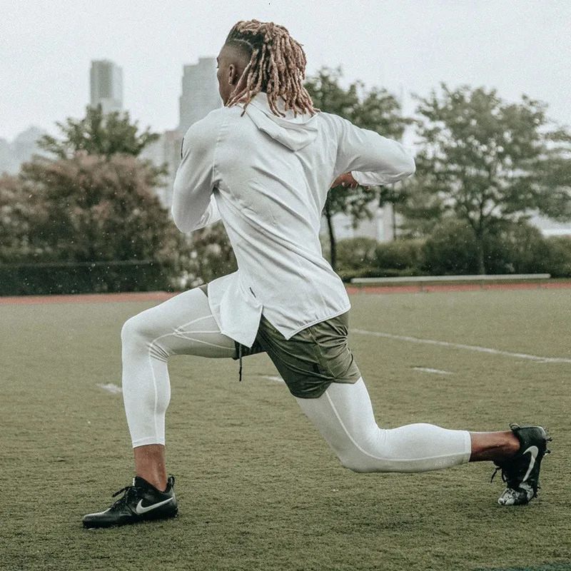2 in 1 Compression Pants Mens basketball shorts Leggings sport Running Shorts High Elastic Dry Fit Training Tights Jogging Pants 260330