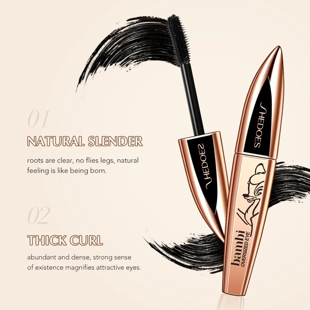 Deer Eye Black Long Lasting Mascara Womens Waterproof Makeup 260316