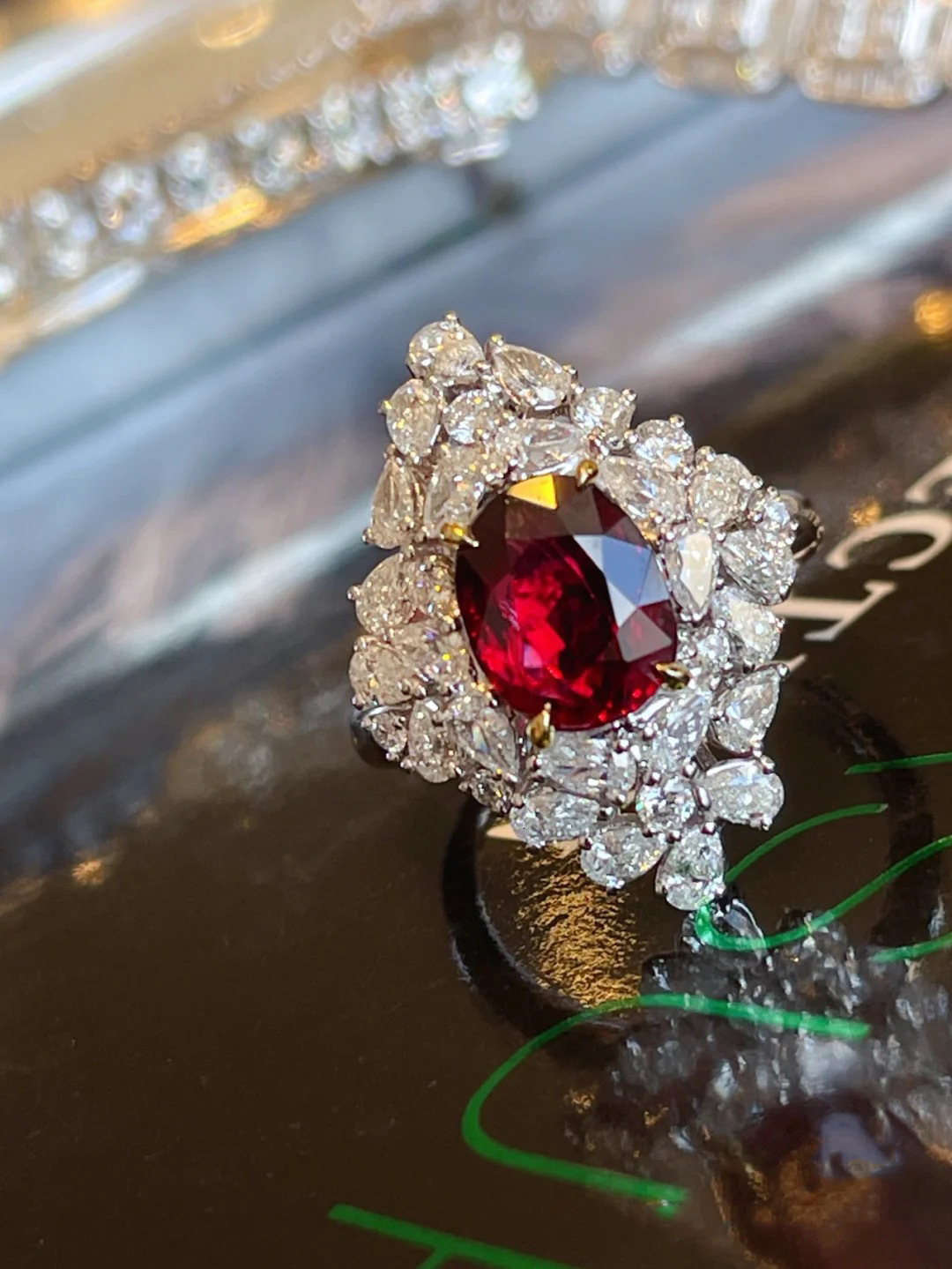 Jewlery Designer For Women Brilliant And Understated Ins-Style High-End Socialite Style Exquisite Handcrafted Gemstone Sunflower Goddess Pigeon Blood 