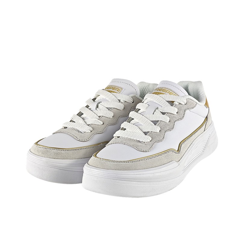 TREEPERI New Oracle Men's Retro Casual Skate Shoes Fashionable Versatile Trendy Top Layer Spring/Summer Leather Thick Sole