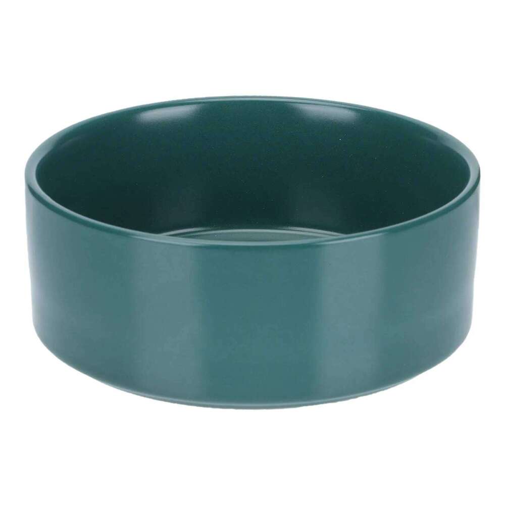 1Pcs Ceramic Dog Green Puppy Feeding Bowl Water Container for Cats Soup Noodle Dish Easy Clean Heat Resistant Stackable 26W0330