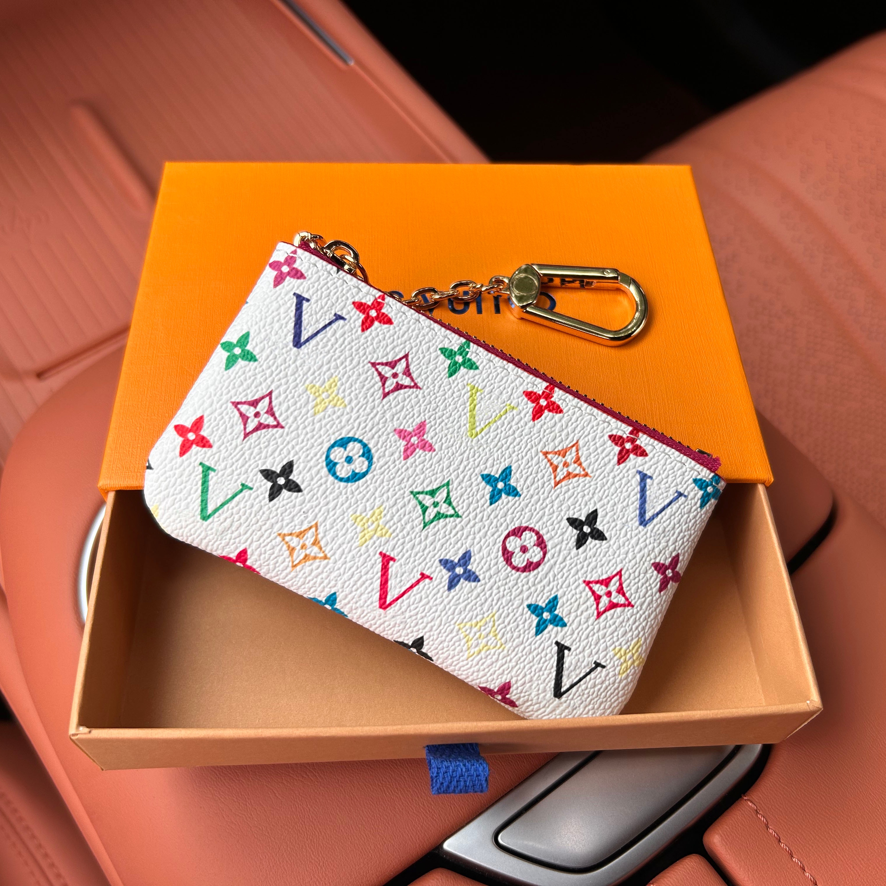 Free Shipping! Special 4 colors Key Pouch Zip Wallet Coin Leather Wallets Women designer purse 62650 with box