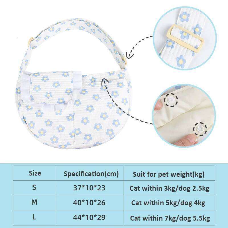 Pet Carrier Bag Outdoor Travel Puppy Shoulder Bags Single Comfort Sling Handbag Tote Pouch Kitten Dog Cats Accessories Bamubi