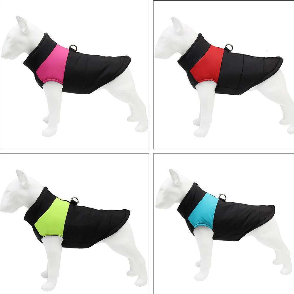 Dog Clothes for Small Medium Big Dogs Cats Autumn Winter Cozy Waterproof Puppy Fleece Jacket Coat Golden Retriever Pet Outfits