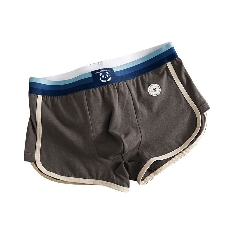 Fashion Men's Cotton Boxers Softness Underpants Antibacterial Casual Underwear For Men Panties