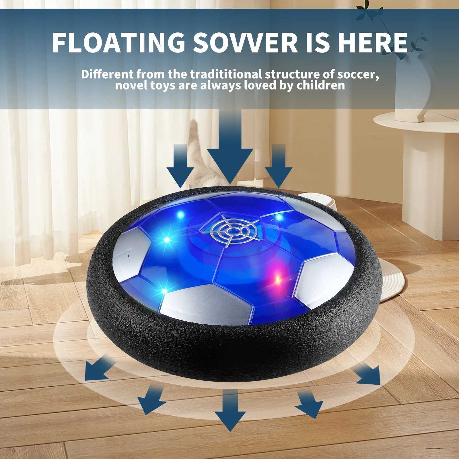 design Hover Soccer LED Soccer Toy Indoor Football for Boys and Girls Fun Indoor Game Entertaining Soccer Training EquipmentT260330