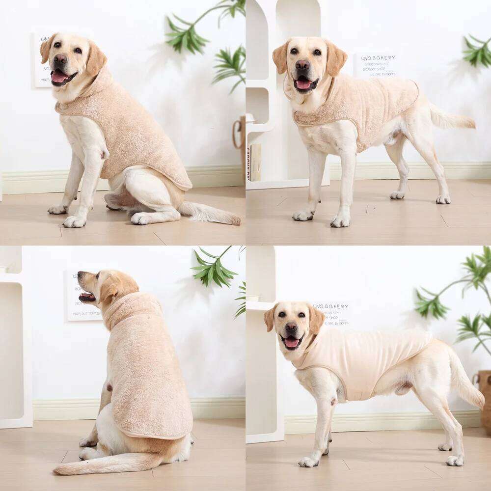 Winter Pet Dog Warm Fleece Jacket Coat For Small Large Dogs Adjustable Puppy Clothing Golden Retriever Outfits Labrador Costume