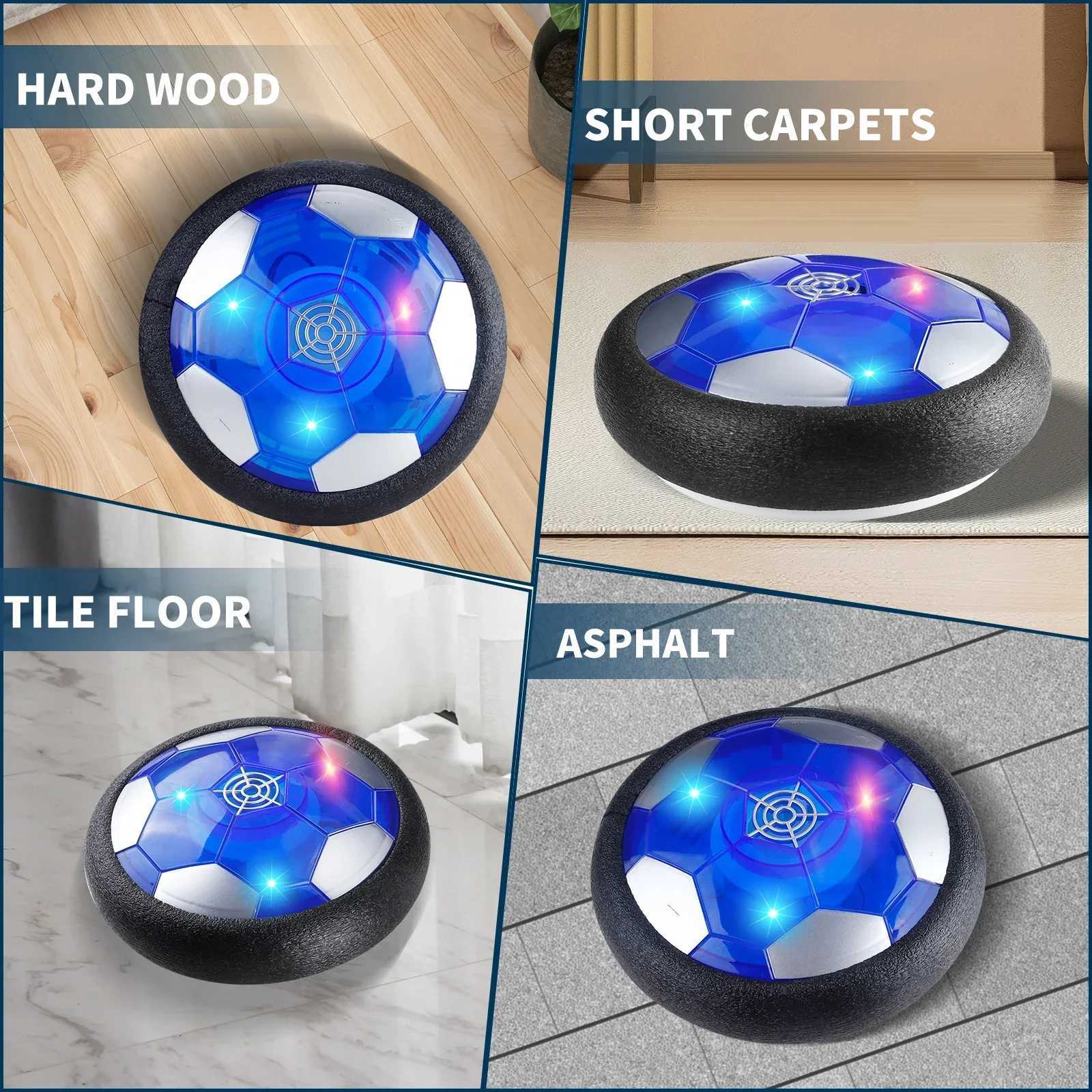 design Hover Soccer LED Soccer Toy Indoor Football for Boys and Girls Fun Indoor Game Entertaining Soccer Training EquipmentT260330