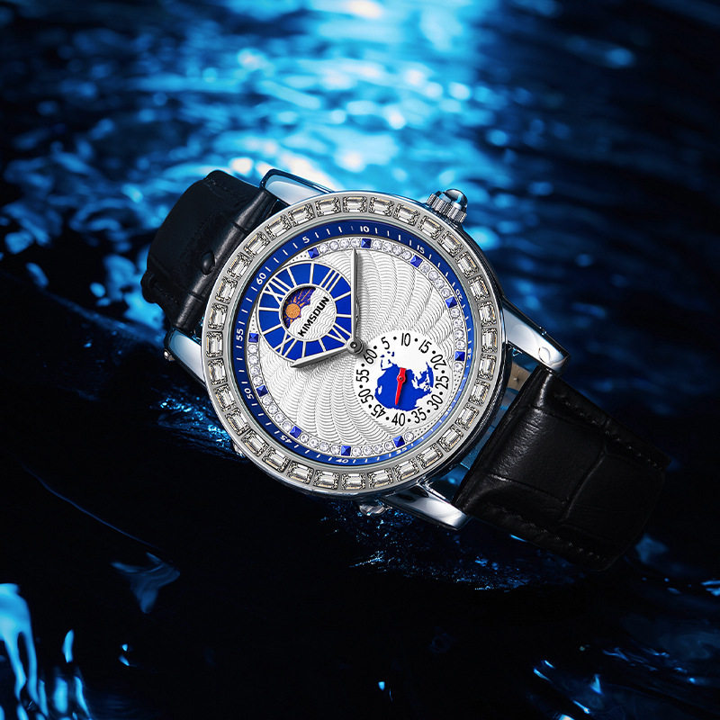 Watches Men Designer Moissanite Fashion Stainless Steel Watch Band Modern Diamond Running Reloj Hombre Homme Montre De Luxe