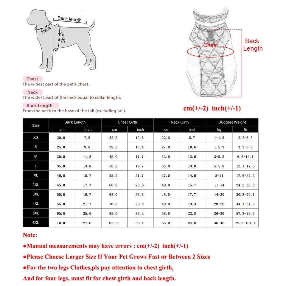 Pet Dog Jacket For Small Big Dogs Cat Winter Warm Fleece Clothes Reflective Waterproof Puppy Vest Coat Labrador Bulldog Clothing
