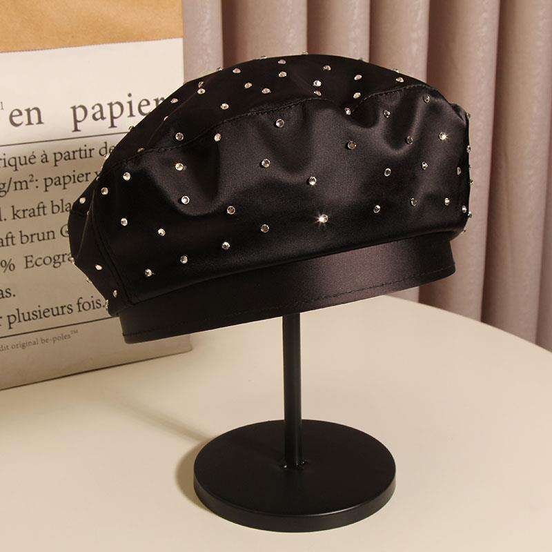 Women's thin beret for Design Dainty summer, popular on Instagram, British and Korean style, with star pattern, makes the face look smaller, pain