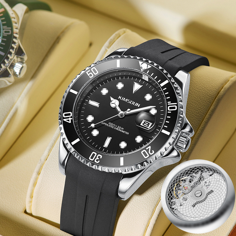 Watches Men Designer Sports Luxury Fashion Moissanite Modern Horloge Luxury Stainless Steel Watch Band Cycling Diving Reloj Hombre Homme Montre De Lux