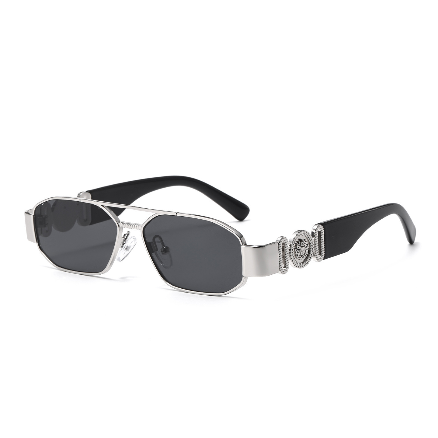 Luxury Brand Designer Sunglasses 2026 New Light Luxury Fashion Sunglasses European And American Style Unique Double Bridge Internet Celebrity Polygona
