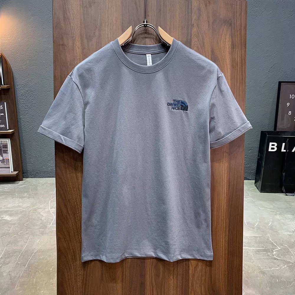 Luxury Brand Designer Clothes Trendy Men's Cotton T-Shirt With Short Sleeves, Versatile And Stylish, Ins-Style, Simple And Cool, Popular Online, 
