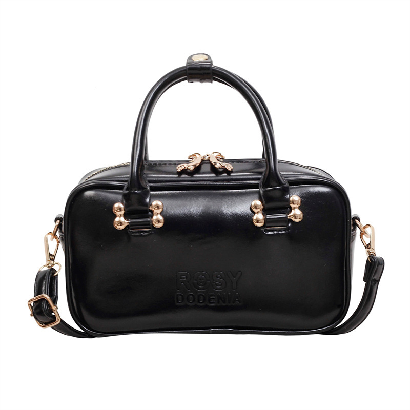 Spring fashion women's handbag tote 2026 new model solid color simple small square versatile shoulder crossbody bag