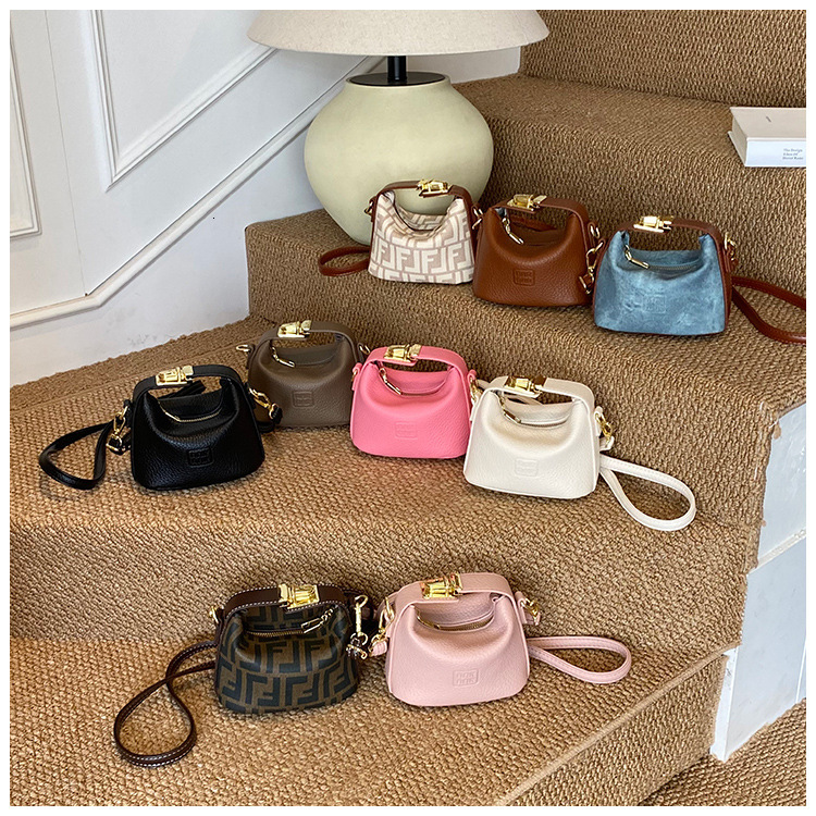 Free Shipping High Value Mini Hobo Bag for Women Cute Small Crossbody Purse with Embossed Logo