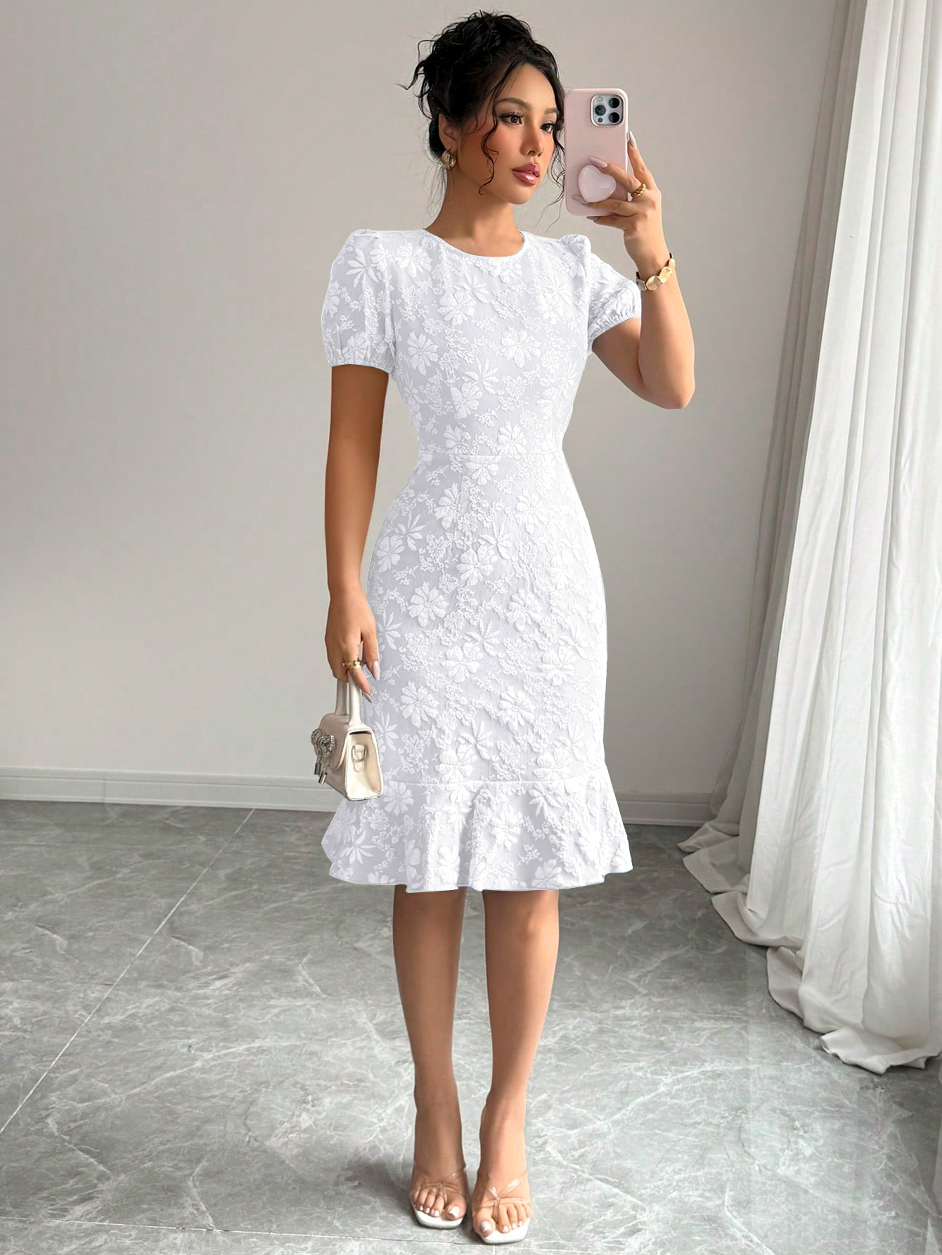Basic & Casual Dresses 2025 Summer New Slim Hip Fashion Temperament Commuter Casual Versatile Dress